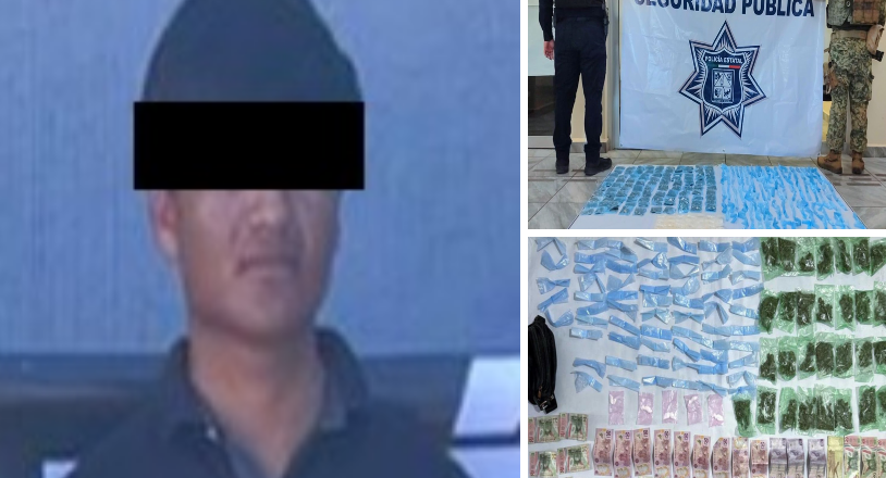 Policías Estatales y Defensa aseguran 397 envoltorios de narcótico en Caborca