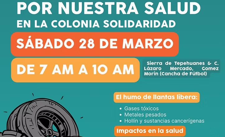 Invita Ayuntamiento de Hermosillo a participar en jornada de “Llantatón por nuestra salud” en la Solidaridad