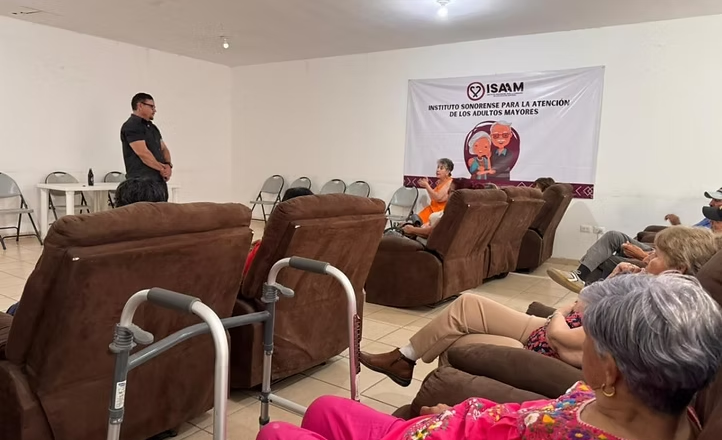 Imparte Gobierno de Sonora pláticas informativas a personas adultas mayores en Hermosillo