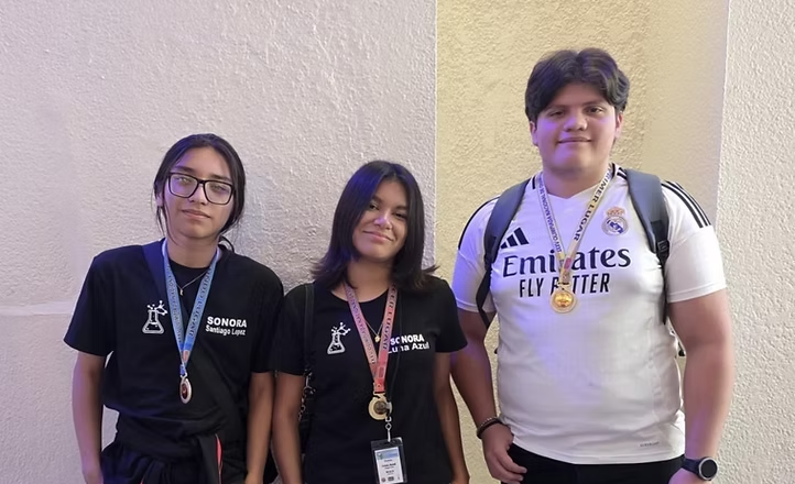 Alumnado de Cobach Sonora conquista tres medallas en la Olimpiada Nacional de Química