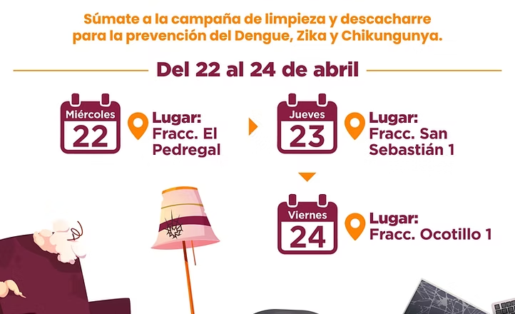 Promueve el Ayuntamiento de Guaymas Jornada de descacharre