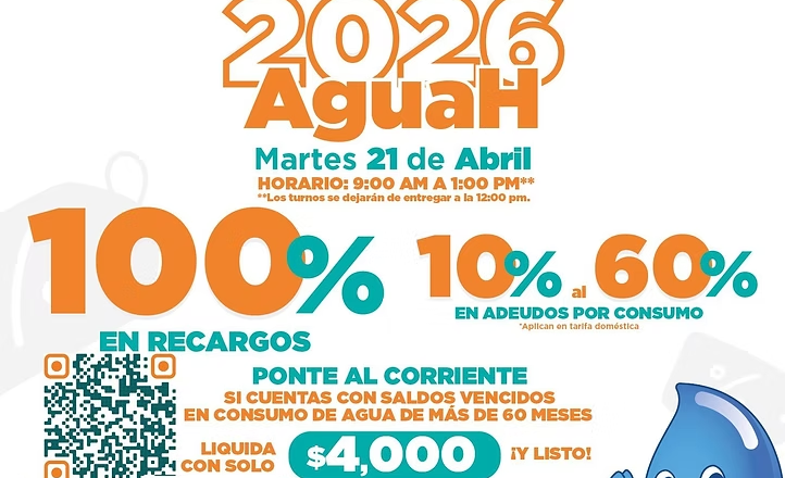 Apoya Agua de Hermosillo a deudores con Jornada de Descuentos este martes 21 en colonia Isabeles