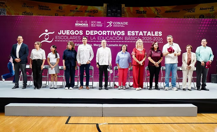 Gobernador Durazo impulsa a futuras promesas del deporte con arranque de Juegos Estatales de Educación Básica