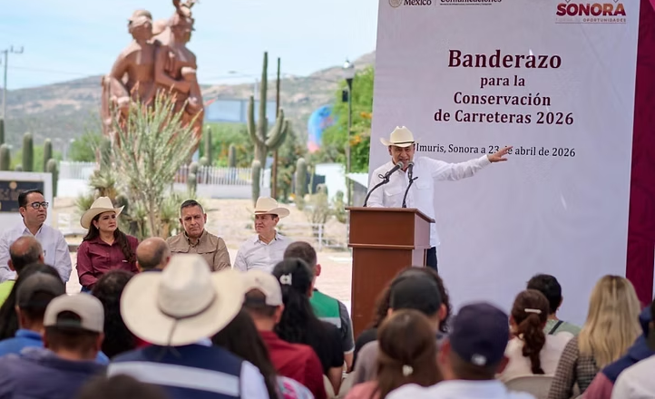 Durazo y Sheinbaum modernizan y conectan carreteras en Sonora con inversión de más de mil 600 millones