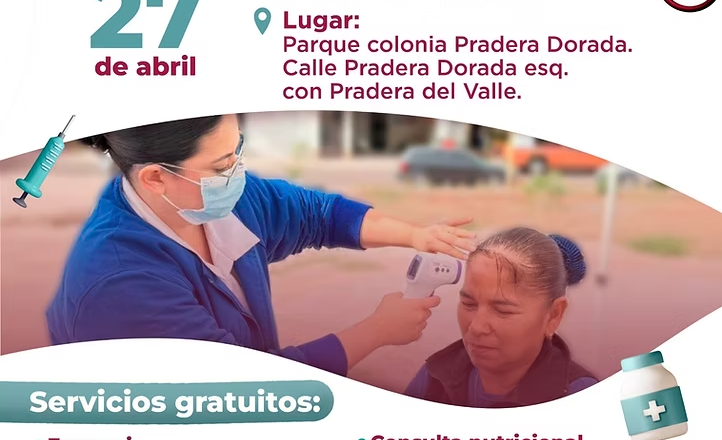 Vecinos de Pradera Dorada recibirán el programa “Salud a tu puerta”