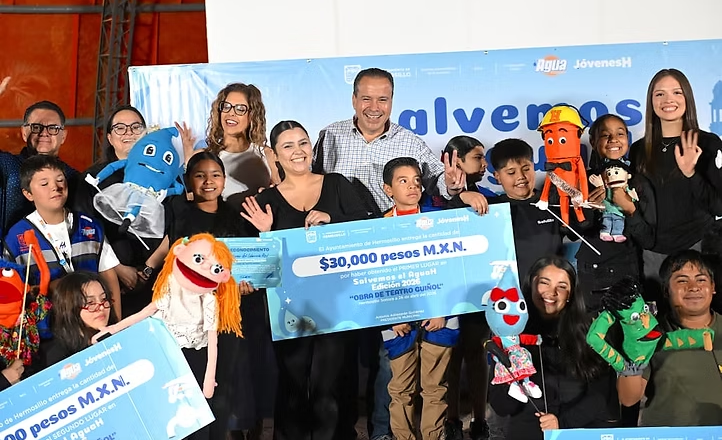 Ante sequía en Hermosillo, niños y jóvenes proponen con creatividad cuidar el agua en concurso Salvemos el AguaH