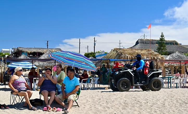 Se registra gran afluencia de vacacionistas en Bahía de Kino y zona rural en Semana Santa