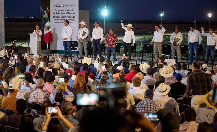 Gobernador Durazo y Presidenta Sheinbaum respaldan al campo sonorense con más de 6 mil 500 millones en obras hidroagrícolas
