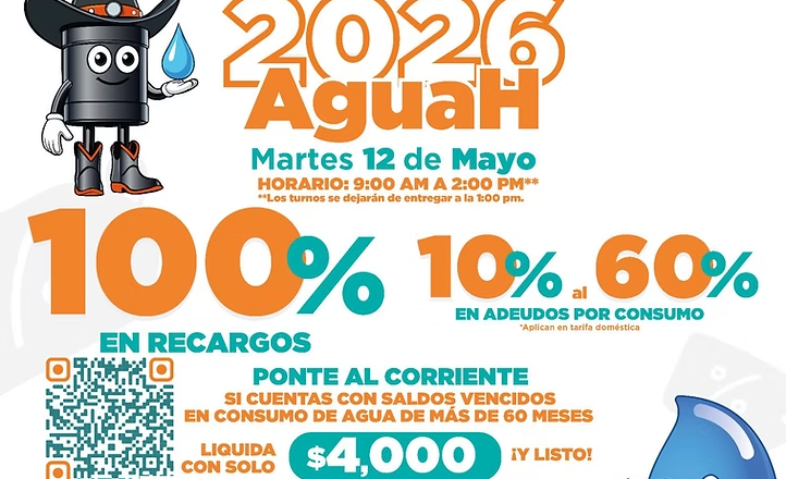 Acercará Agua de Hermosillo jornada de descuentos en Gala Residencial este martes 12 de mayo