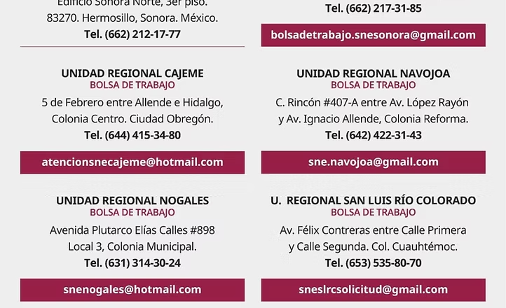 Gobierno de Sonora promueve vacantes de empleo a través del SNE en San Luis Río Colorado