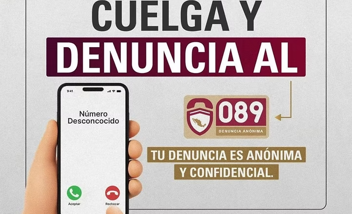 Colgar y denunciar la extorsión al 089 puede hacer la diferencia