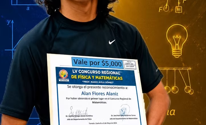 Alumno de Cobach Sonora triunfa en competencia regional de Física y Matemáticas