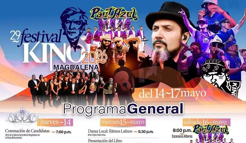 Invita Gobierno de Sonora al Festival Kino 2026 en Magdalena de Kino