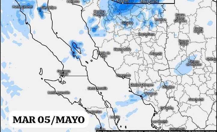 Informa CEPC que persiste probabilidad de lluvias ligeras en Sonora