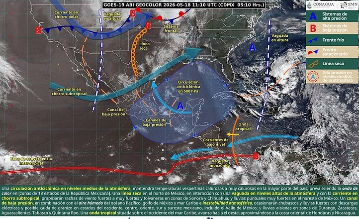 Pronostica CEPC ambiente caluroso y mañanas frescas en Sonora