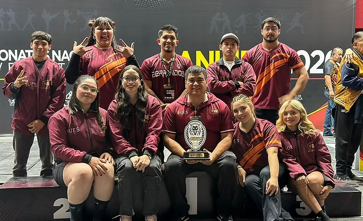 Berrendos de la UES conquistan segundo lugar nacional en halterofilia