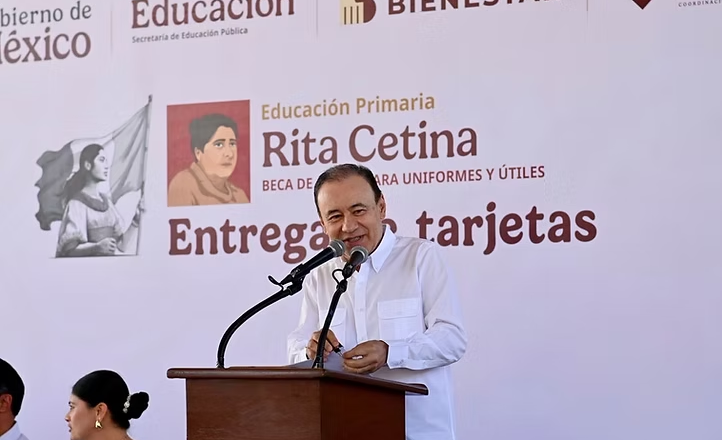 Arranca Gobernador Durazo entrega de becas Rita Cetina para alumnas y alumnos de primarias públicas