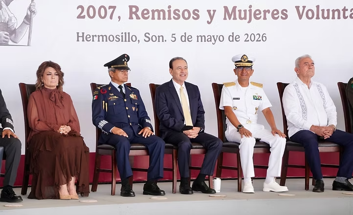 Gobernador Durazo encabeza toma de protesta de Bandera del Servicio Militar Nacional con llamado de defensa a la soberanía