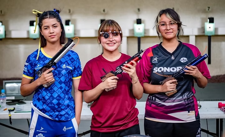 Tiro deportivo de Sonora tiene jornada de cuatro preseas en olimpiada nacional