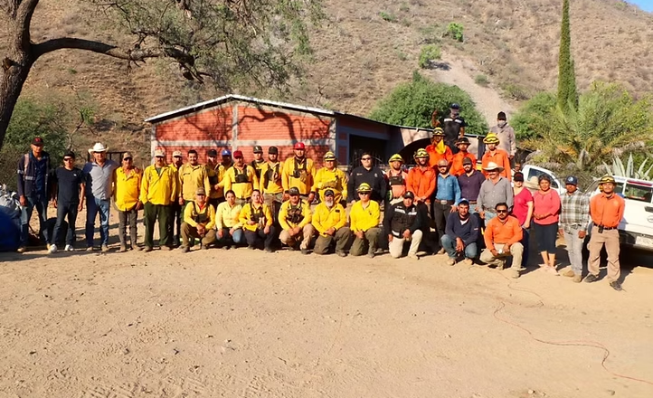 Gobierno de Sonora en trabajo coordinado con instituciones de los tres niveles de gobierno, logra control total del incendio forestal “La Casita” en Arivechi
