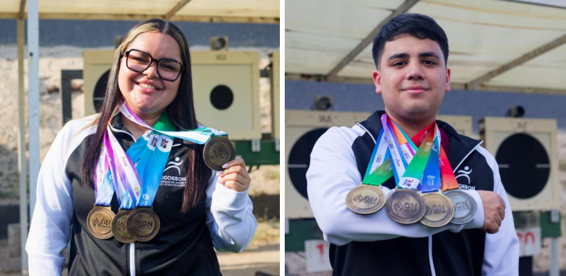 Precisión dorada: dupla sonorense de tiro deja legado histórico en Olimpiada Nacional 