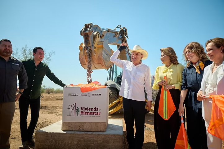 Arranca Durazo construcción de 2 mil 400 casas en Hermosillo; Sonora es primer lugar en viviendas del Bienestar