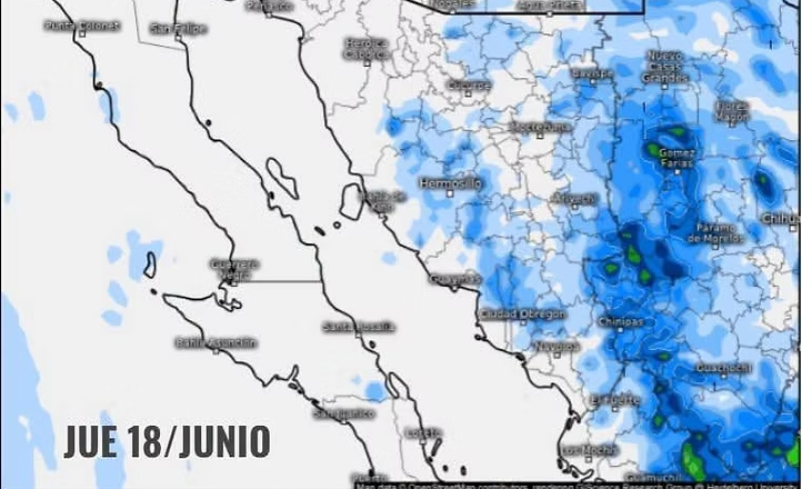 Existe ligero potencial para generación de lluvias en Sonora