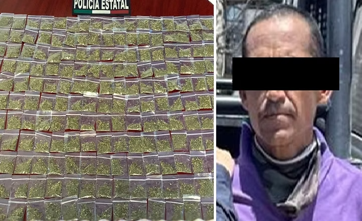 Detiene Policía Estatal a un hombre con más de 200 envoltorios con narcótico en Hermosillo