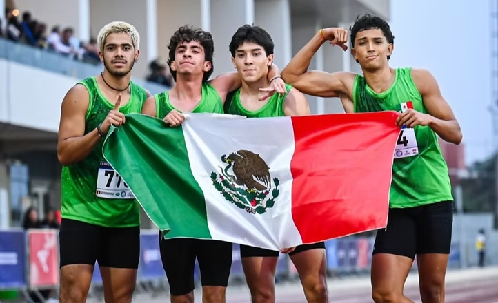 Velocista sonorense consigue dos preseas doradas en relevos en el Iberoamericano U20