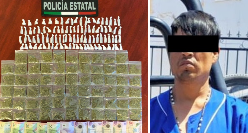 Asegura Policía Estatal más de 150 dosis de narcótico en Tierra Nueva