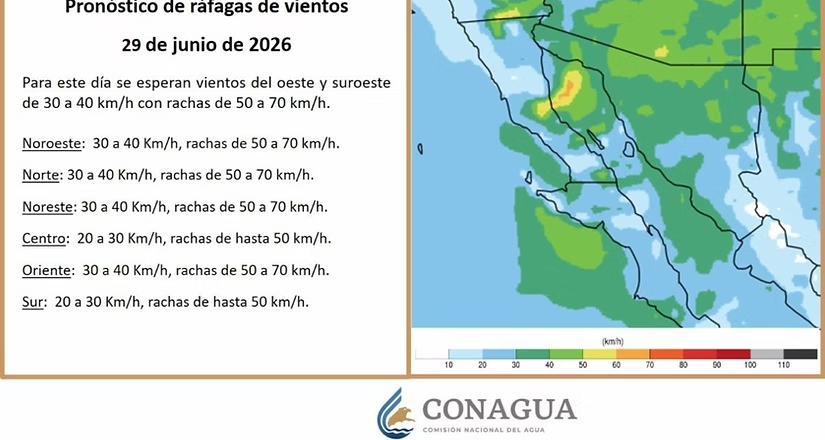 Protección Civil informa que se esperan tormentas vespertinas principalmente en la región serrana y altas temperaturas en todo Sonora