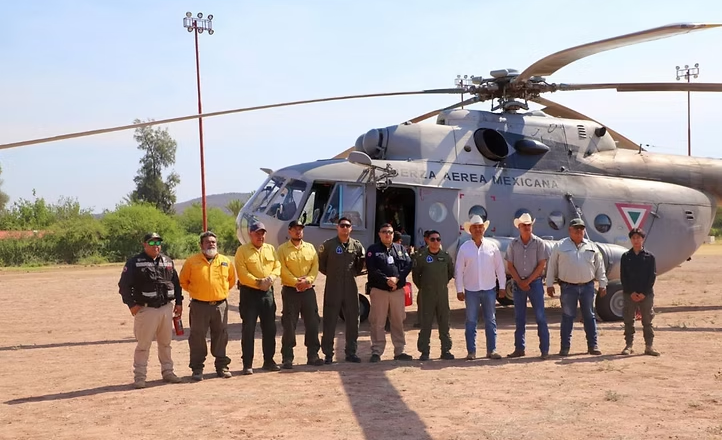 CEPC informa avance del 55 por ciento en control de incendio forestal en Arivechi