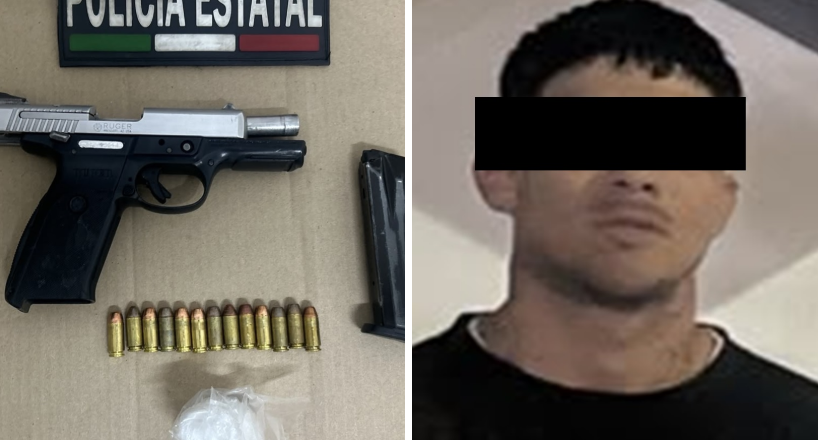 Detiene Policía Estatal a hombre armado en Hermosillo