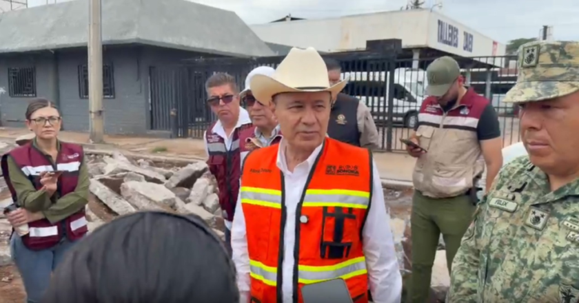 Gobernador Alfonso Durazo supervisó las acciones para atender las afectaciones por las lluvias extraordinarias