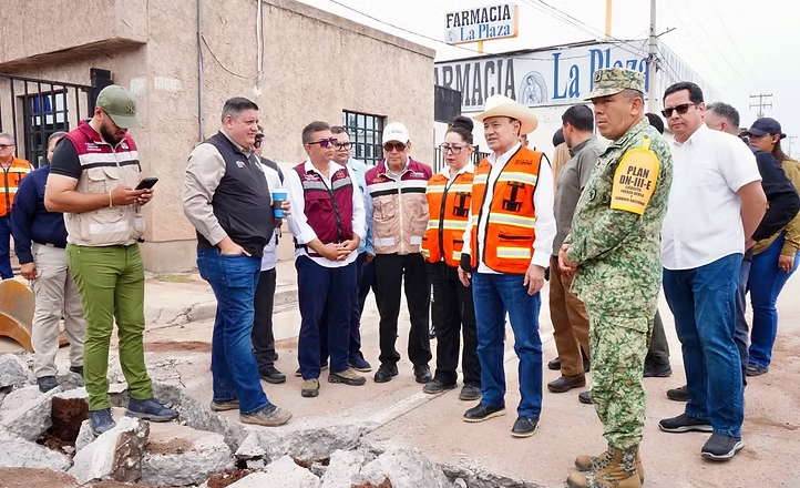 Gobernador Durazo implementa acciones inmediatas por lluvias extraordinarias en Nogales