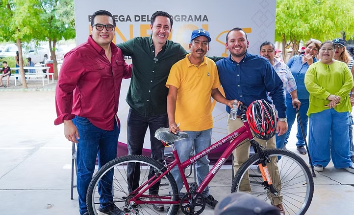Gobierno de Sonora fortalece la movilidad con entrega de bicicletas en San Pedro El Saucito