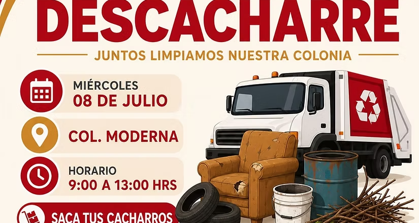 Llevará Gobierno de Empalme jornadas de descacharre a la colonia Moderna y al ejido Antonio Rosales