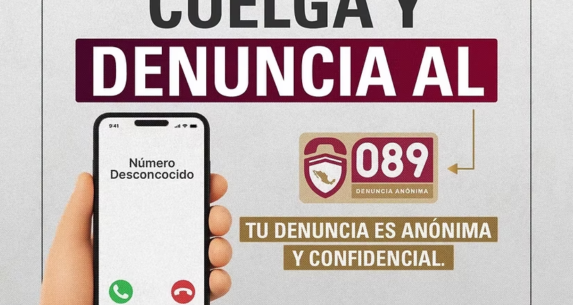 Reportes al 089 fortalecen la prevención de la extorsión en Sonora