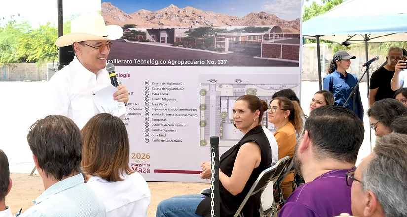 Más oportunidades educativas para jóvenes: Durazo y Sheinbaum construyen nuevo bachillerato en Hermosillo