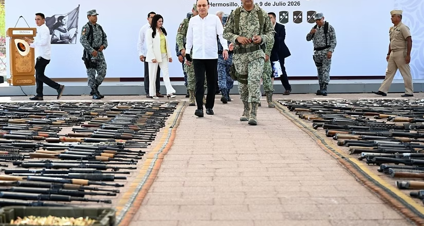 Refuerza Durazo acciones por la seguridad con destrucción de más de 900 armas aseguradas al crimen