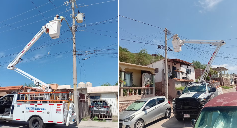 Ayuntamiento atiende reportes ciudadanos para reparación de luminarias