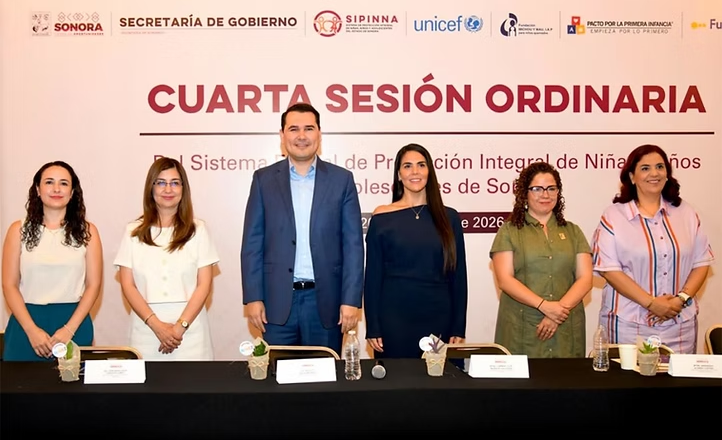 Gobierno de Sonora fortalece la agenda de derechos de la niñez durante la cuarta sesión ordinaria de Sipinna