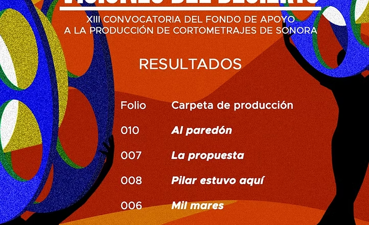 Anuncia Gobierno de Sonora resultados de convocatoria de apoyo a la producción de cortometrajes