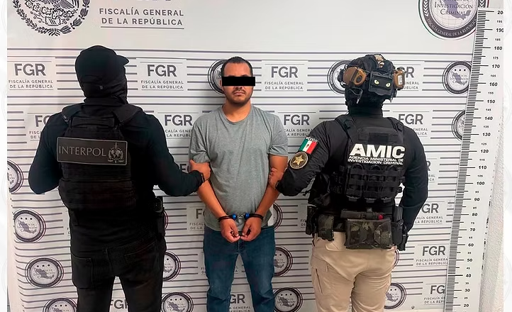 Capturan AMIC e INTERPOL México a objetivo prioritario con fines de extradición