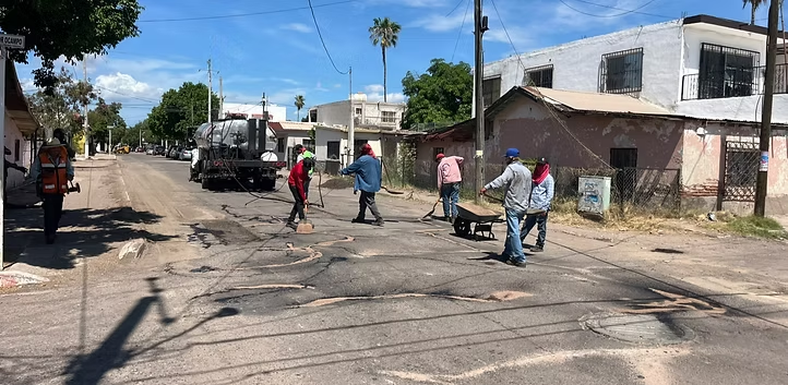 Avanza recarpeteo de tramo de la avenida Héroe de Nacozari