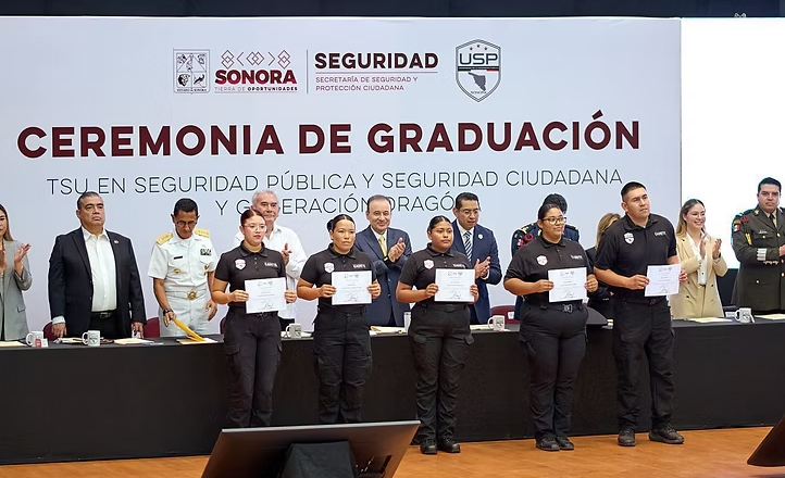 Gobernador Durazo duplica Policía Estatal: se integran 271 nuevos elementos egresados de la USP