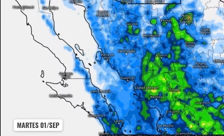 Hay condiciones favorables para la generación de tormentas en Sonora
