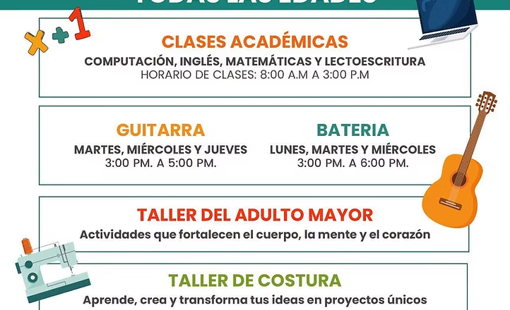 Ofrece Gobierno de Hermosillo clases y talleres gratuitos para todas las edades