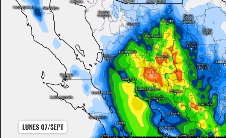 Prevé Protección Civil lluvias fuertes y altas temperaturas en Sonora