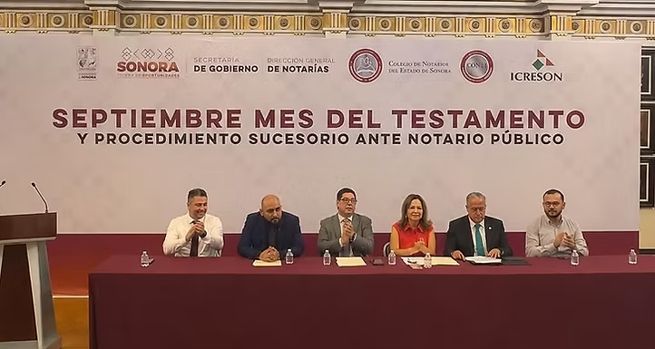 Inicia Gobierno de Sonora campaña “Septiembre, Mes del Testamento”